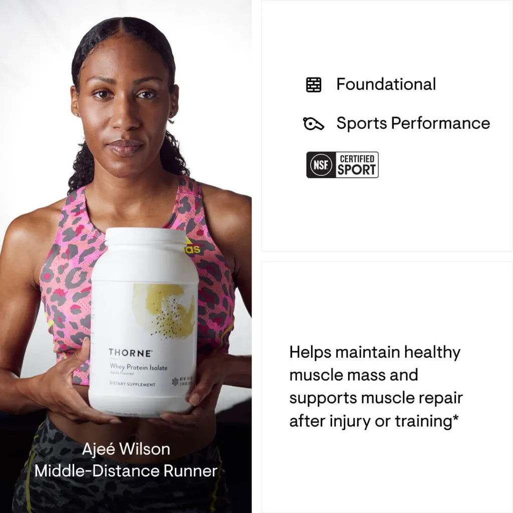 Whey Protein Isolate Vanilla by Thorne Promo