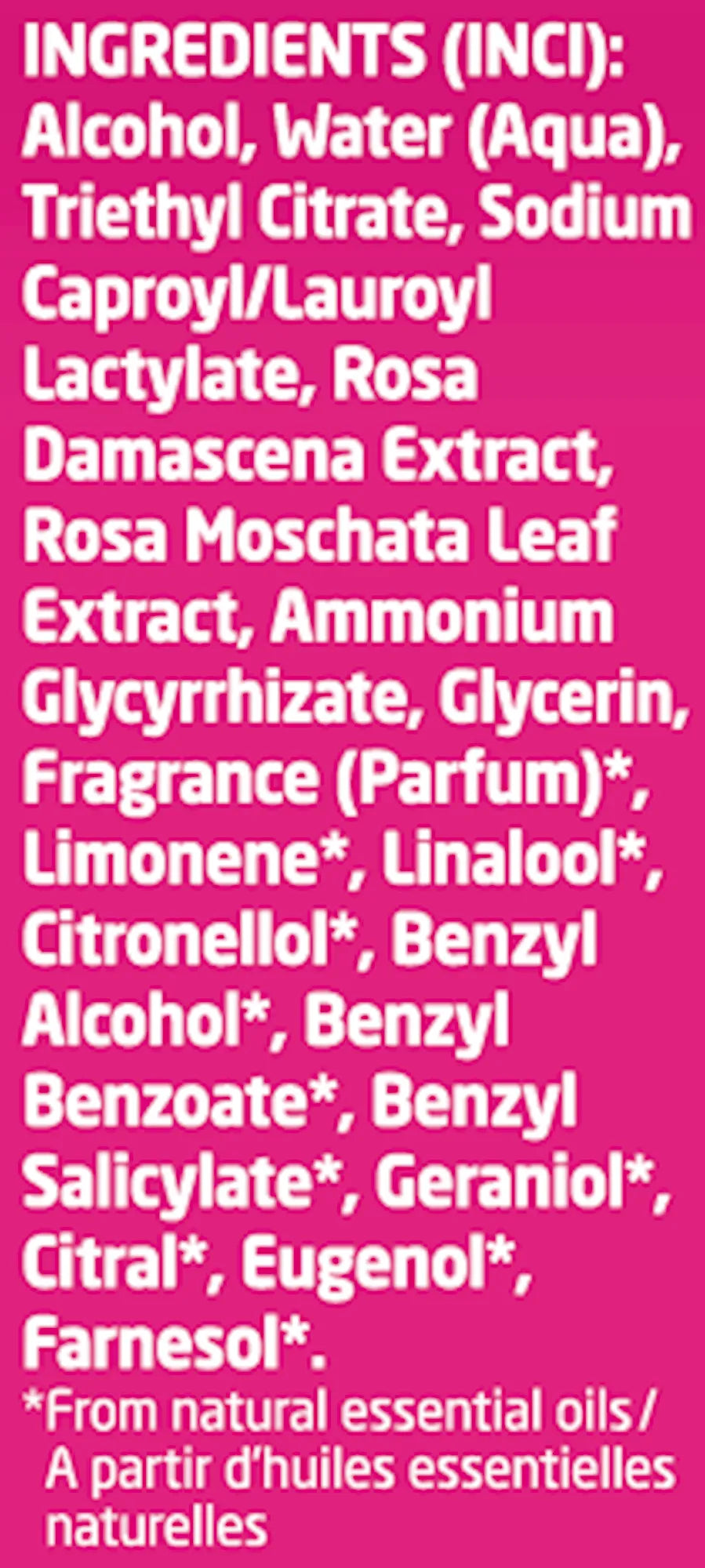 Wild Rose Deodorant by Weleda Supplement Facts