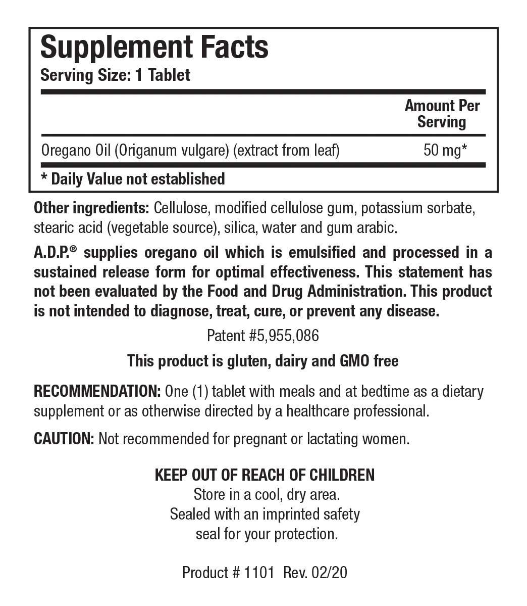 A.D.P. 120 tablets by Biotics Research