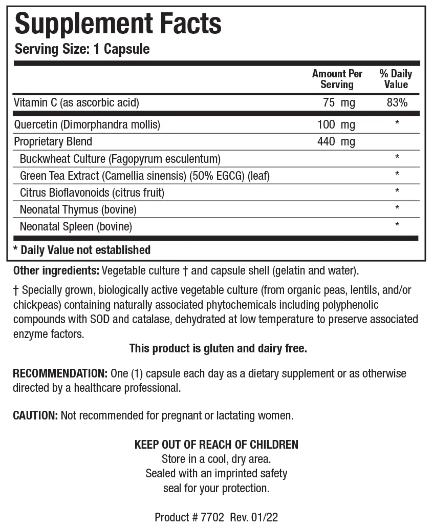 Bio-FCTS by Biotics Research Supplement Facts