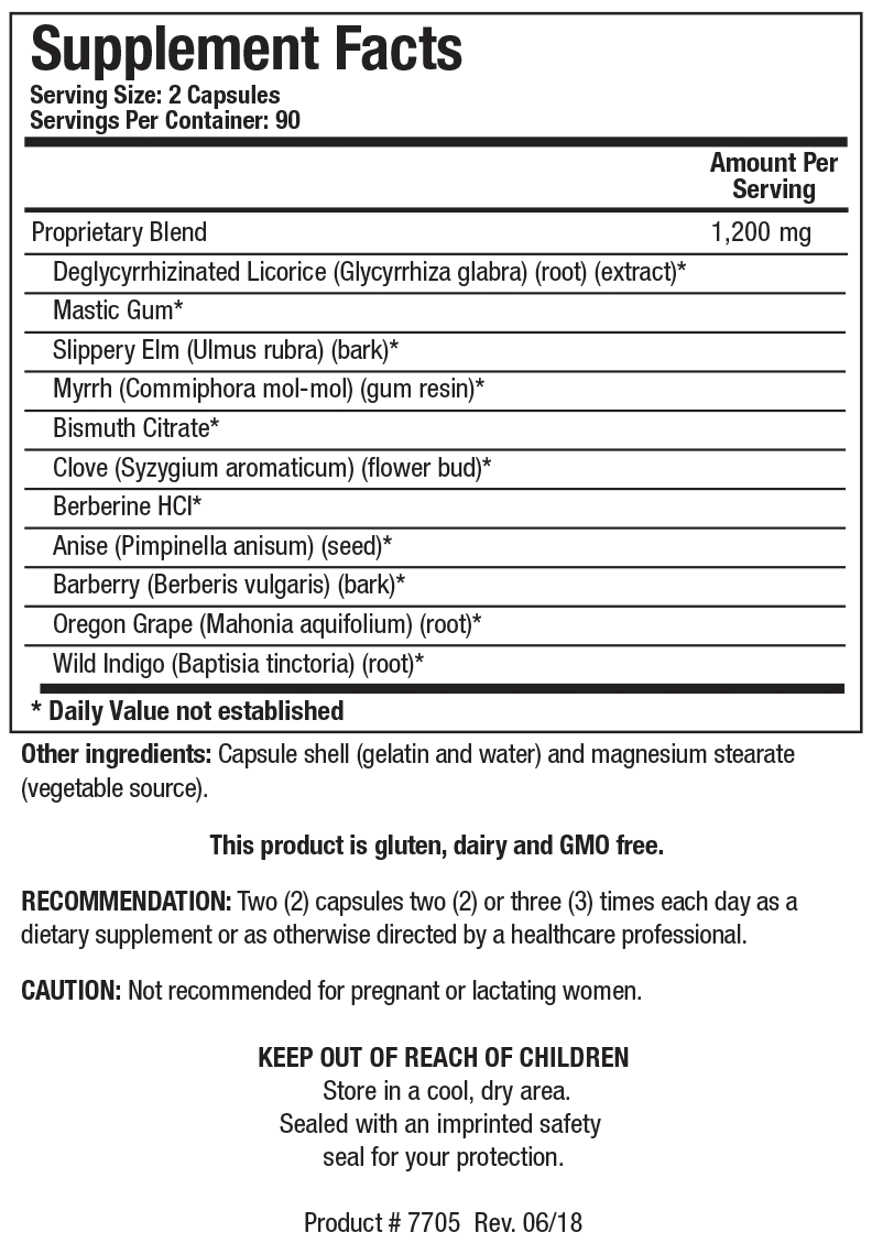 Bio-HPF by Biotics Research Supplement Facts