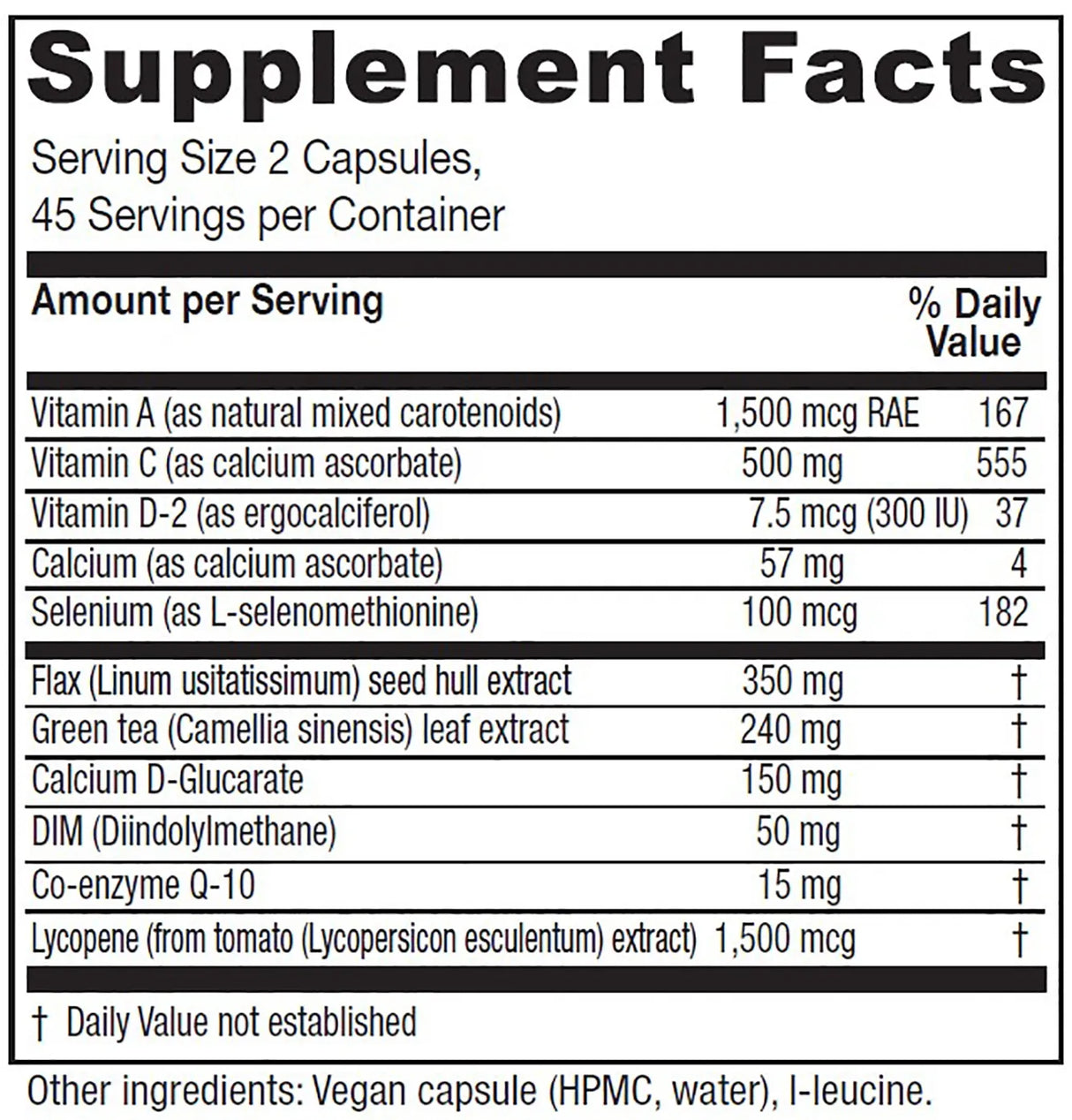 BreastBlend by Vitanica Supplement Facts