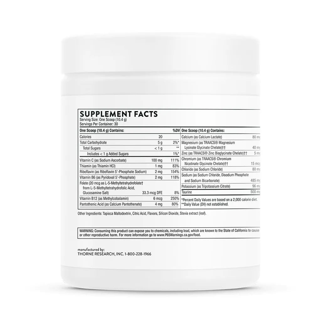 Catalyte by Thorne Bottle Supplement Facts