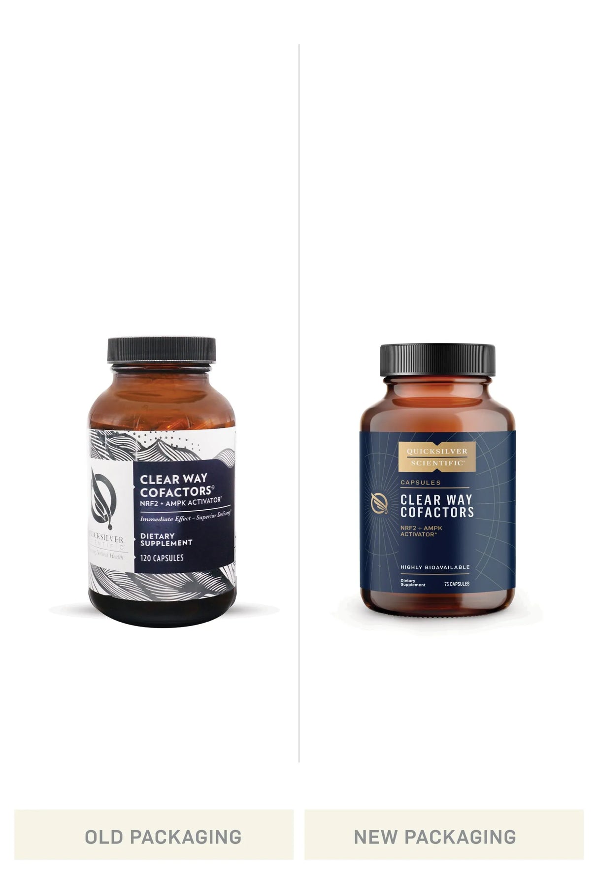 Clear Way Cofactors by Quicksilver Scientific Old vs New Bottle Comparison