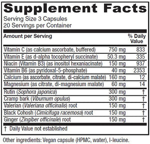 Cramp Bark Extra by Vitanica Supplement Facts