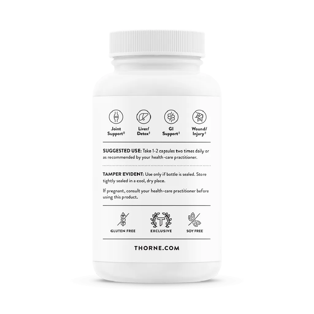 Curcumin Phytosome by Thorne Bottle Label