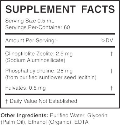 CytoDetox+ powered with EDTA by True Cellular Supplement Facts