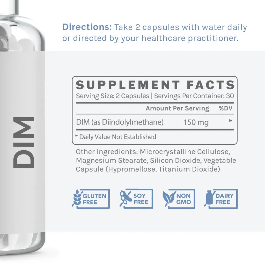 DIM - Hormone Support by InfiniWell Supplement Facts
