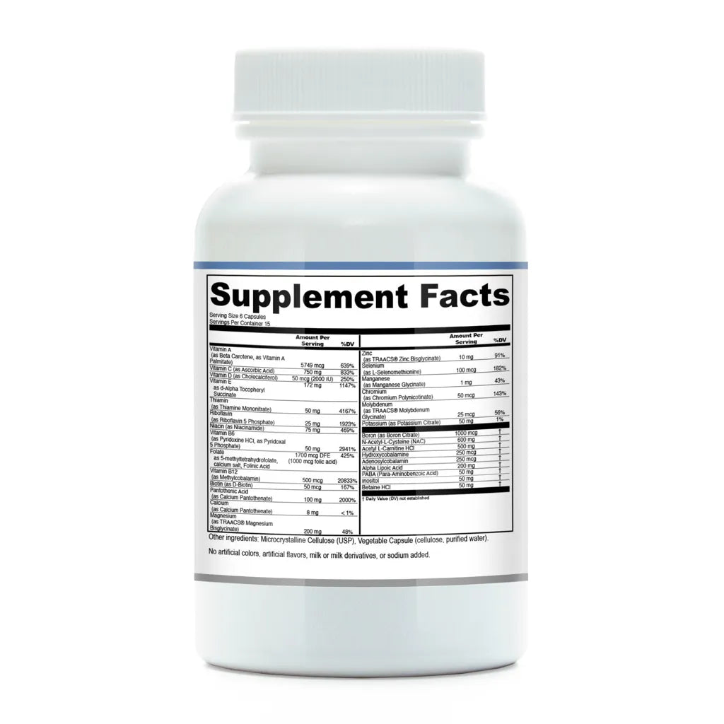 Energy Complete by Compounded Nutrients Supplement Facts
