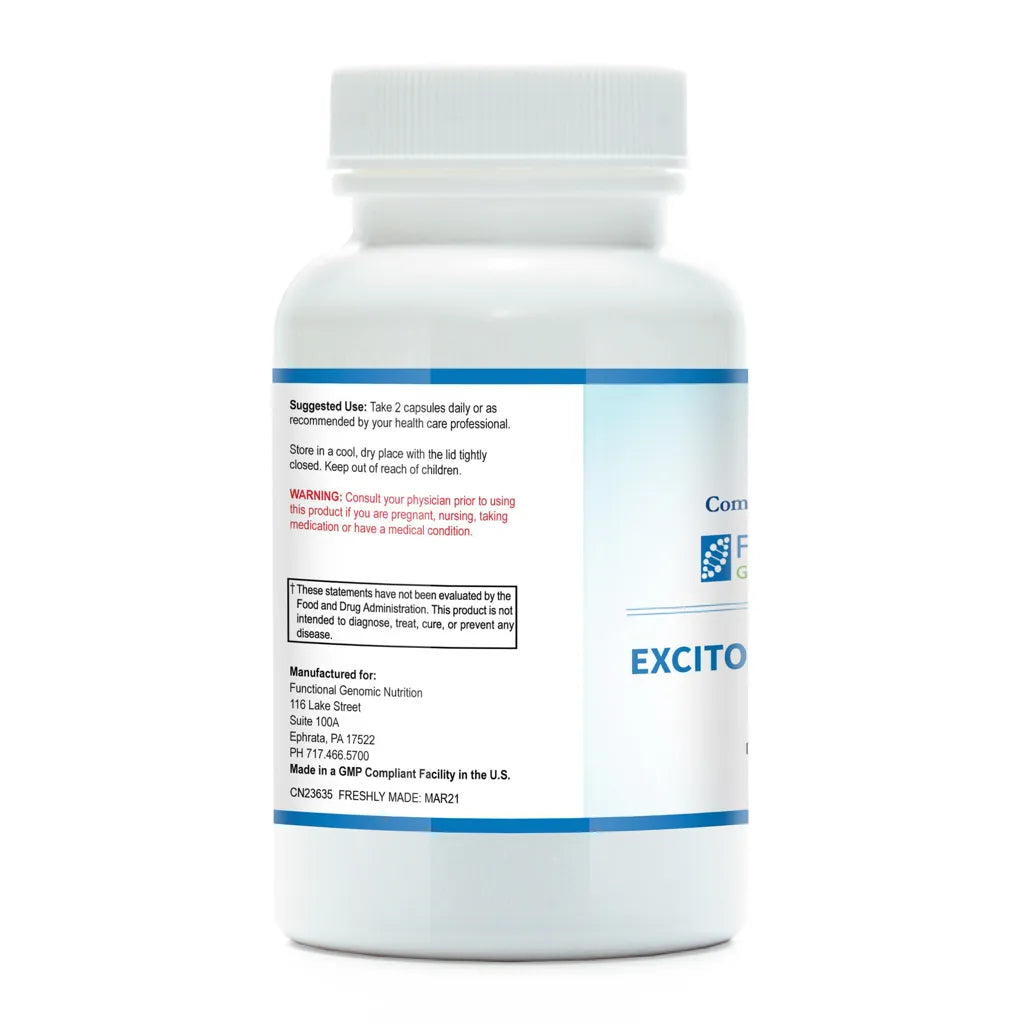Excito-Blox: Clarity by Functional Genomic Nutrition Label