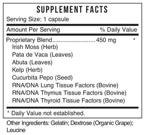 Gf Thyroid by Systemic Formulas Supplement Facts