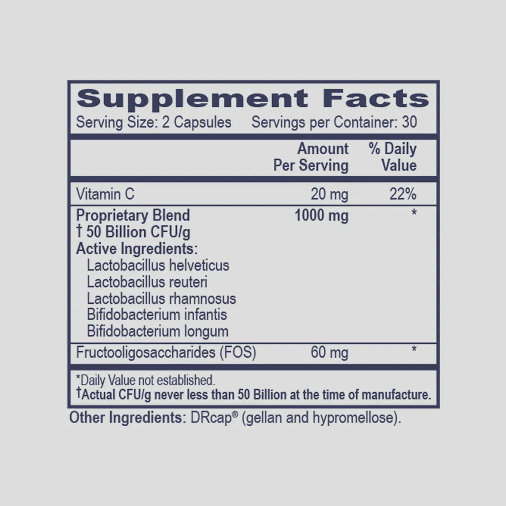 Gut-Brain Symbiotic by PHP/MethylGenetic Nutrition Supplement Facts