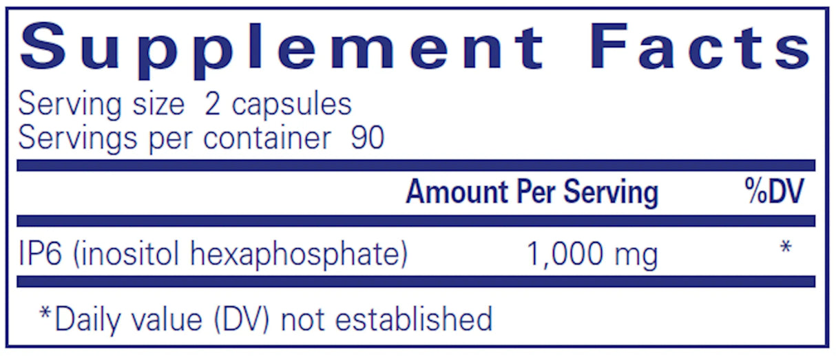 IP6 by Pure Encapsulations Supplement Facts
