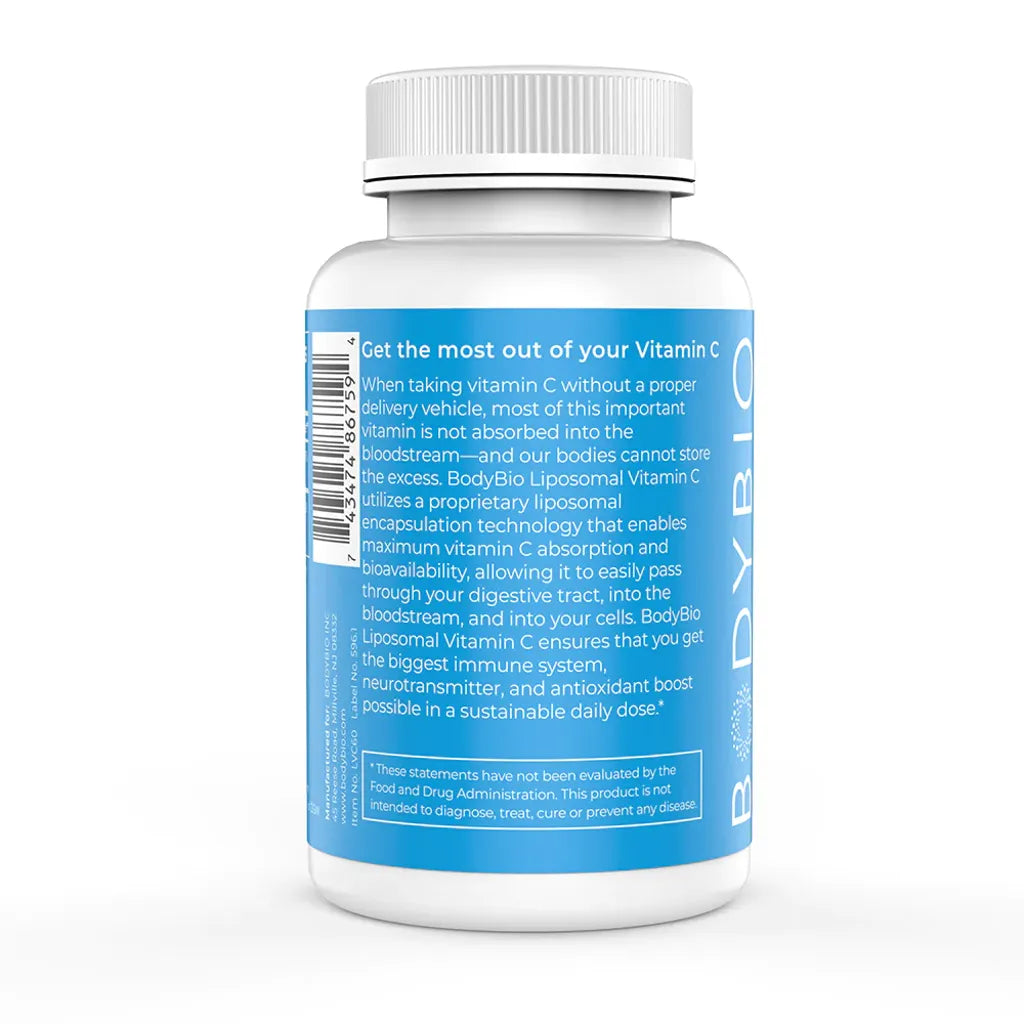 Liposomal Vitamin C by BodyBio Supplement Facts