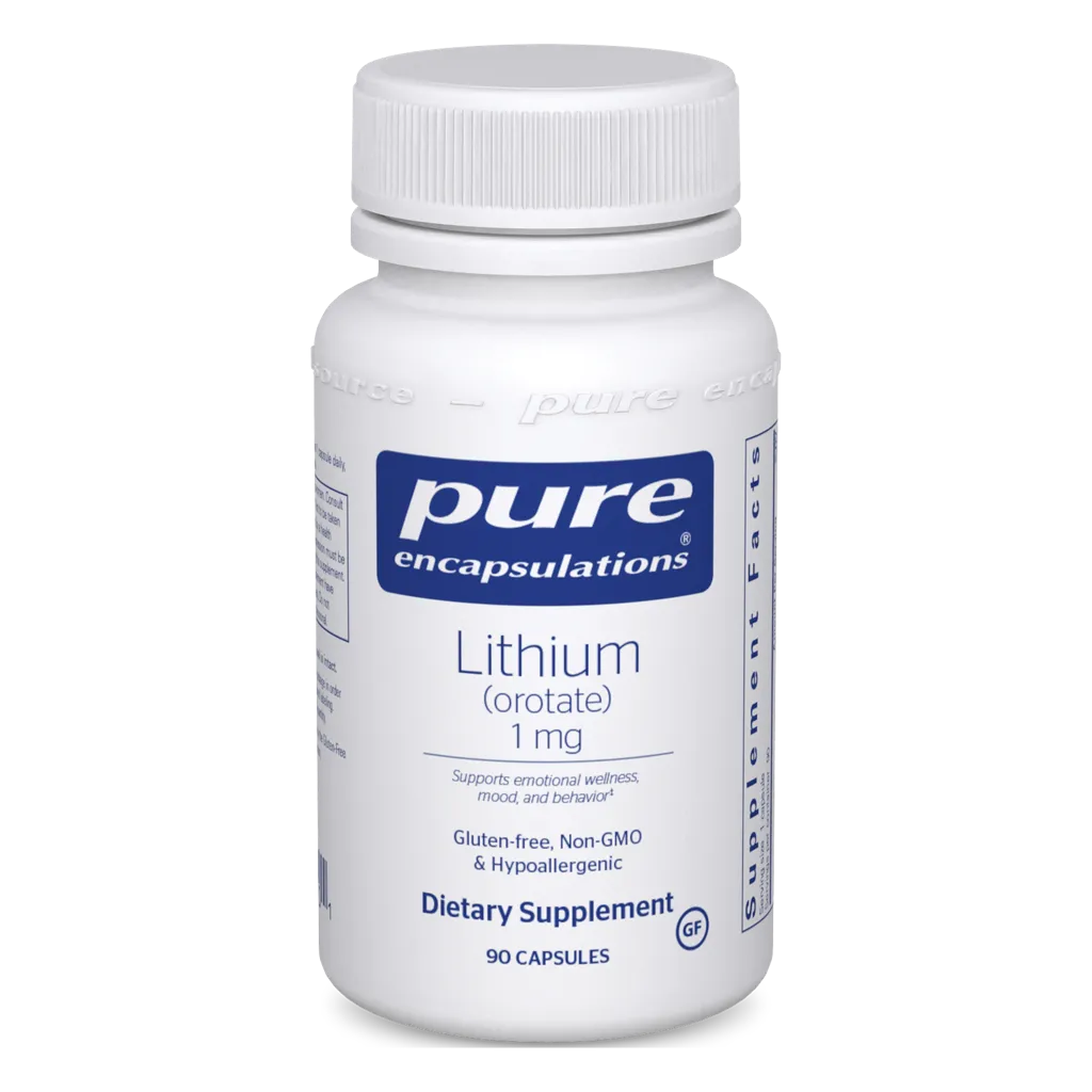 Lithium (orotate) 1mg by Pure Encapsulations