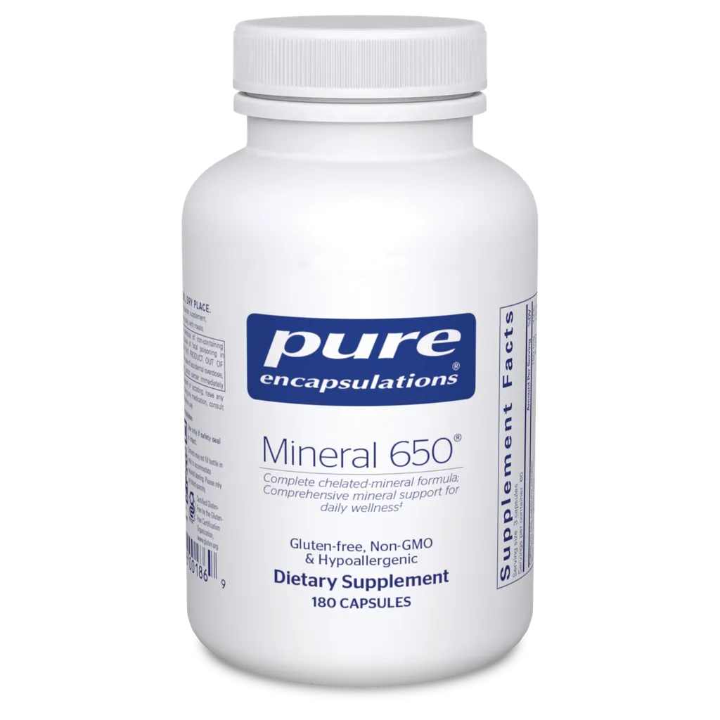 Mineral 650 without Copper and Iron by Pure Encapsulations