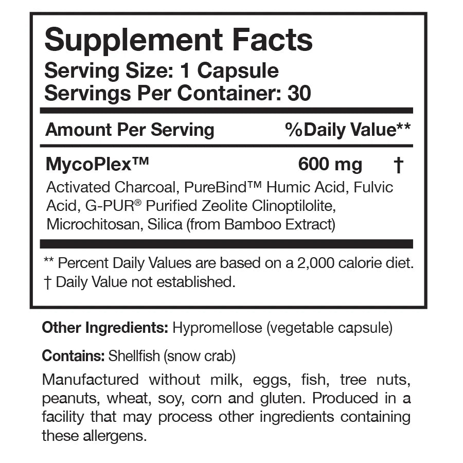 MycoPul by Researched Nutritionals Supplement Facts