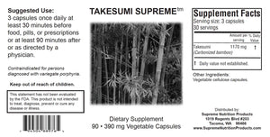 Takesumi Supreme - Capsules by Supreme Nutrition Supplement Facts