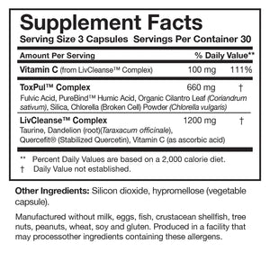 ToxinPul by Researched Nutritionals Supplement Facts