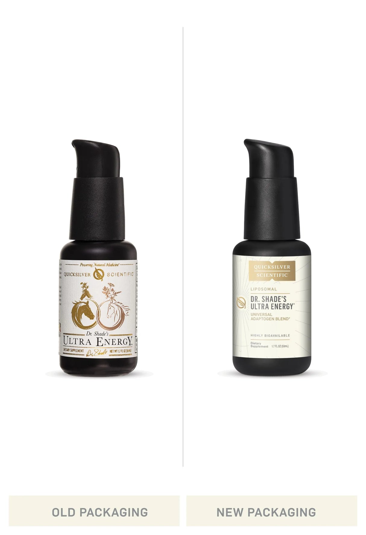 Ultra Energy by Quicksilver Scientific Old vs New Bottle Comparison
