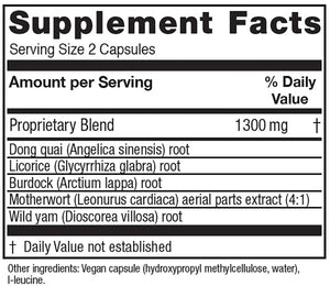 Women's Phase II by Vitanica Supplement Facts