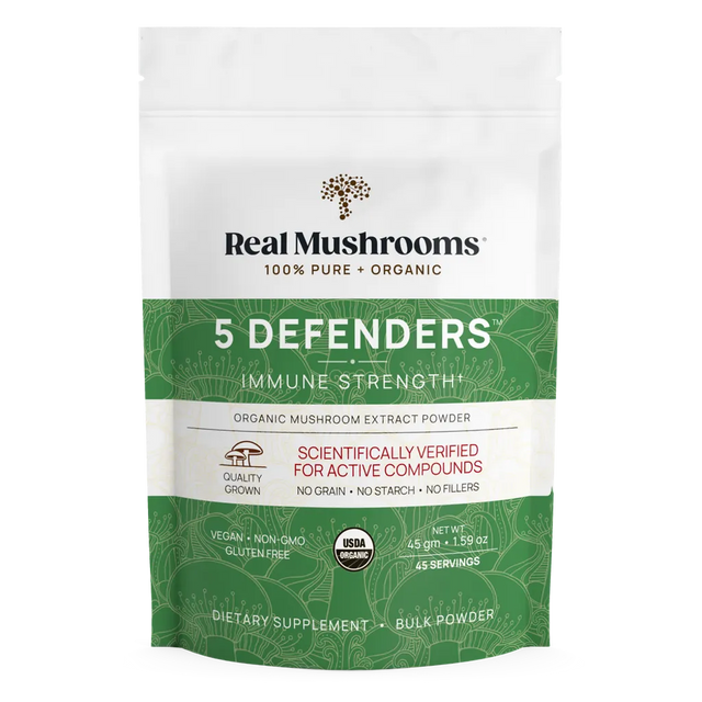5 Defenders Mushroom Powder by Real Mushrooms