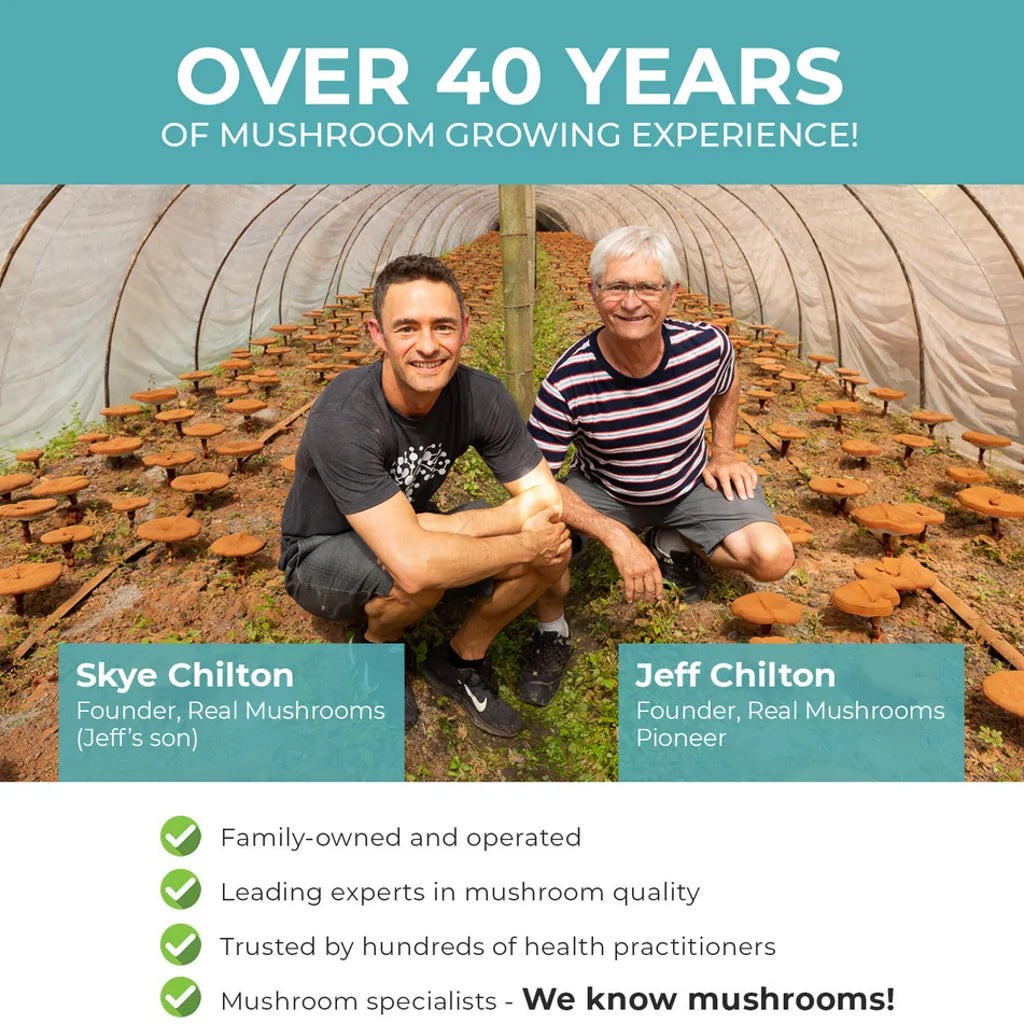 5 Defenders Mushroom Powder by Real Mushrooms Promotional HIstory