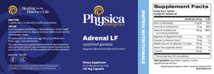 Adrenal LF by Physica Energetics Supplement Facts