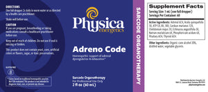 Adreno Code by Physica Energetics Supplement Facts