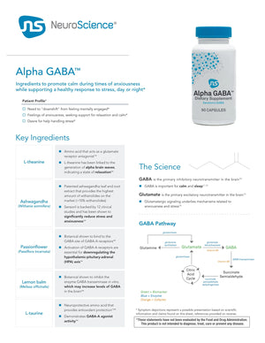 Alpha GABA by NeuroScience Fact Sheet