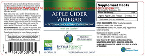 Apple Cider Vinegar by Enzyme Science Label