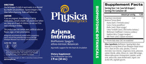 Arjuna Intrinsic by Physica Energetics Supplement Facts