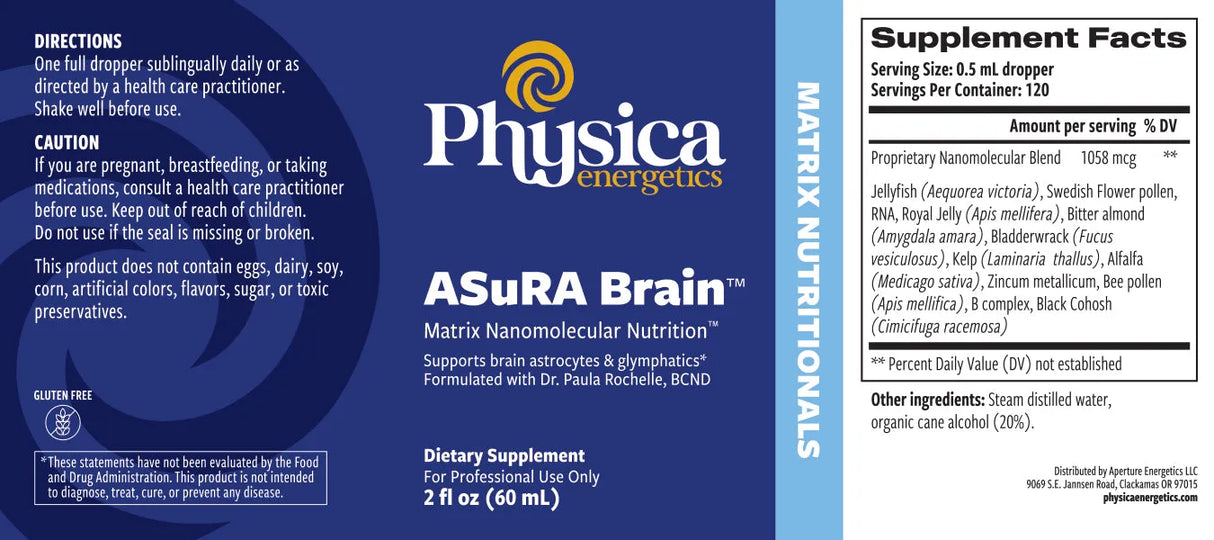 ASuRA Brain by Physica Energetics Supplement Facts