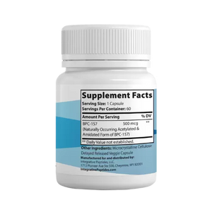 BPC-157 PURE - Delayed Release by Integrative Peptides Supplement Facts