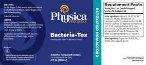 Bacteria-Tox by Physica Energetics Supplement Facts