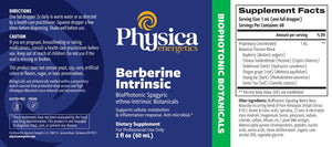 Berberine Intrinsic by Physica Energetics Supplement Facts