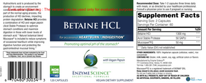 Betaine HCl by Enzyme Science Label