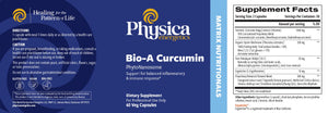 Bio-A Curcumin by Physica Energetics Supplement Facts
