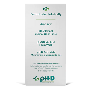 Boric Acid Suppositories by pH-D Control Odor Holistically