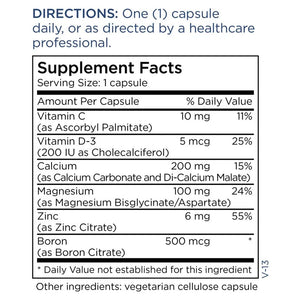 Cal/Mag/Zinc Complex with Vitamin D by Metabolic Maintenance Supplement Facts