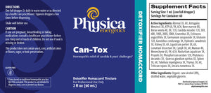 Can-Tox by Physica Energetics Supplement Facts