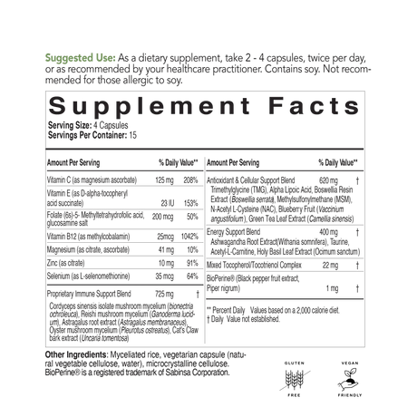 Cellular Shield by EcoNugenics Supplement Facts