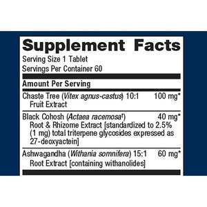 Chasteberry Plus by Metagenics Supplement Facts