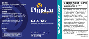 Colo-Tox by Physica Energetics Supplement Facts