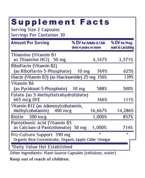 Premier Complete B by Premier Research Labs Supplement Facts