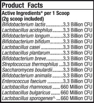 Complete Probiotics Pet by Dr. Mercola Supplement Facts