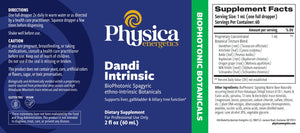 Dandi Intrinsic by Physica Energetics Supplement Facts
