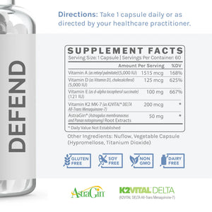 Defend by InfiniWell Supplement Facts