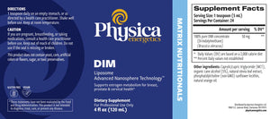 DIM Liposome by Physica Energetics Supplement Facts