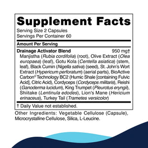 Drainage Activator by CellCore Supplement Facts